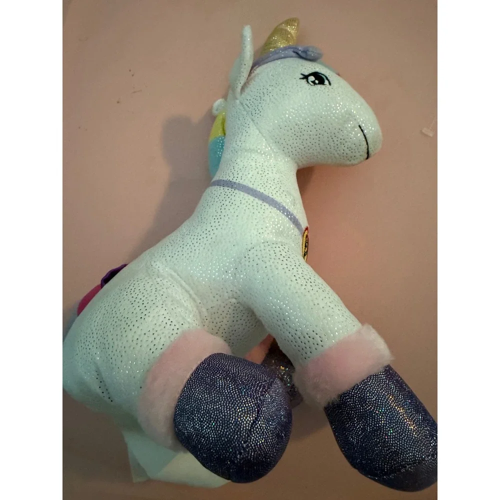 JoJo Siwa Nickelodeon Unicorn‎ Plush White Glitter Rainbow Mane Stuffed Animal